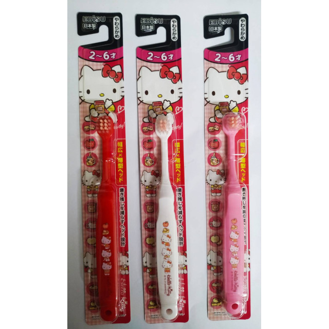 日本進品商品-兒童牙刷(kitty款 2~6歲)